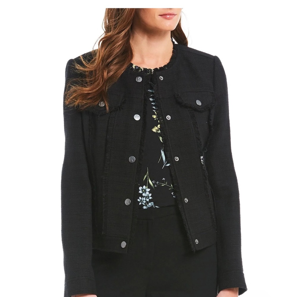 Karl lagerfeld tweed blazer size 4